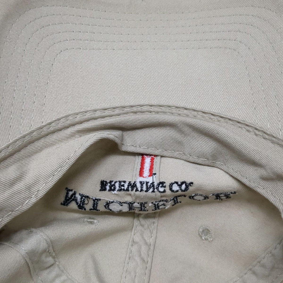 Michelob Brewing Co Baseball Cap Beige One Size Distressed Brim Slideback Hat