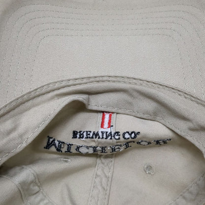Michelob Brewing Co Baseball Cap Beige One Size Distressed Brim Slideback Hat