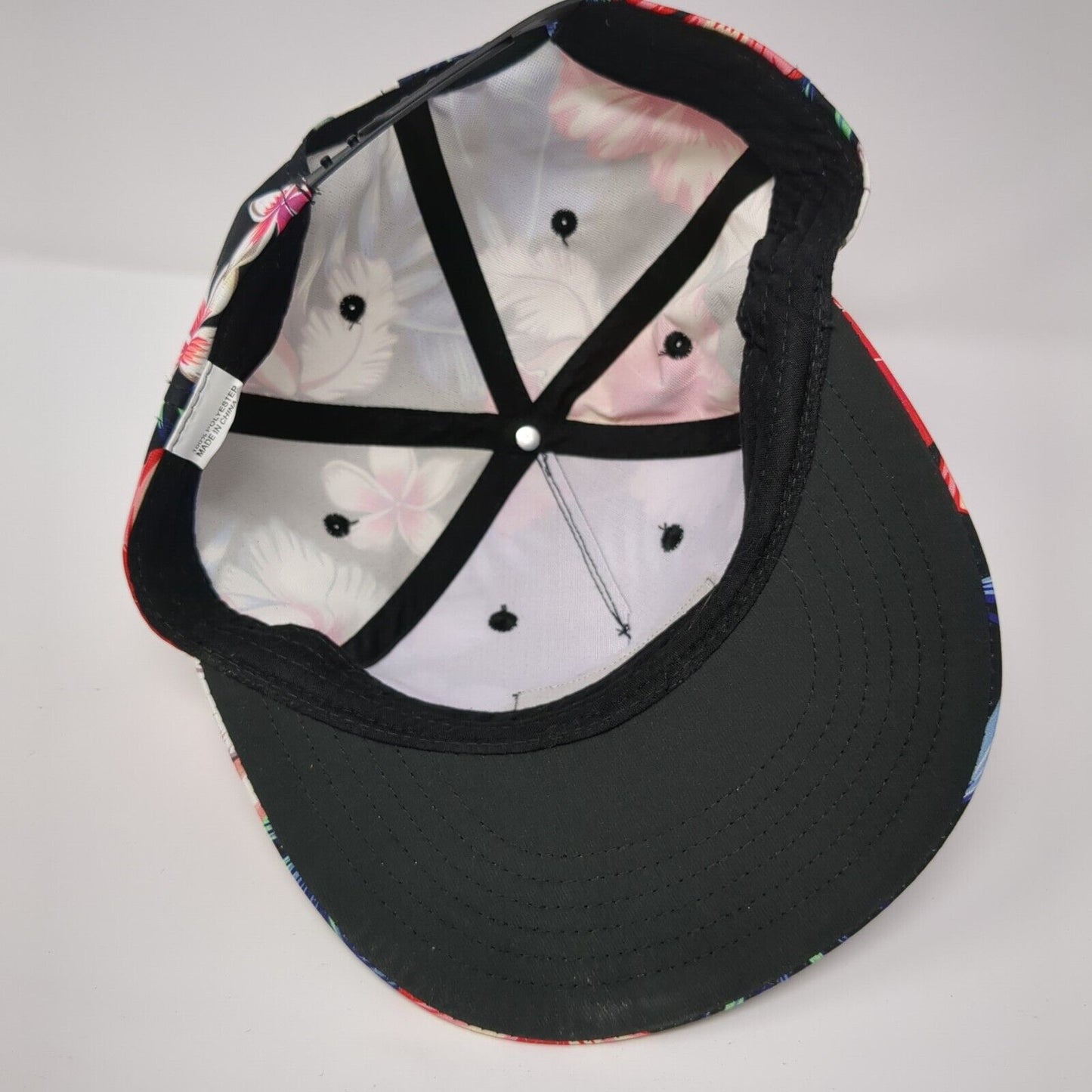 Truly Hard Seltzer Snapback Hat Multicolor One Size Adjustable Floral Polyester