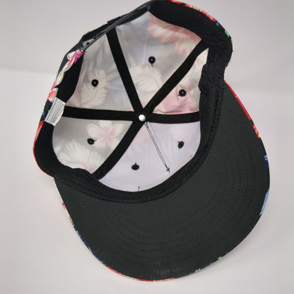 Truly Hard Seltzer Snapback Hat Multicolor One Size Adjustable Floral Polyester
