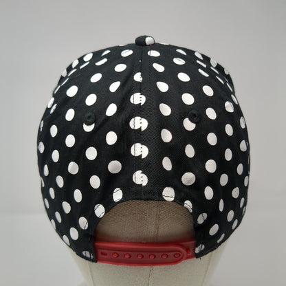Minnie Mouse Snapback Hat Multicolor One Size Polka Dot Adjustable