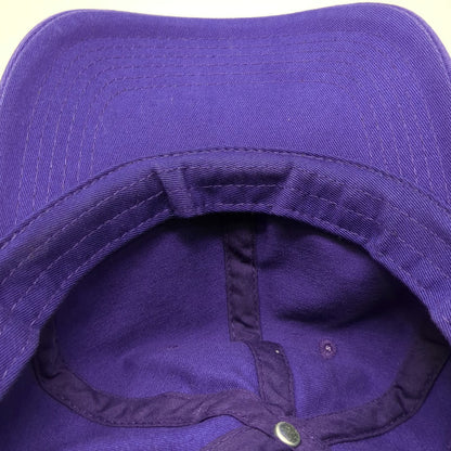 Top Level Baseball Cap Purple One Size Adjustable 100% Cotton Solid Plain Hat