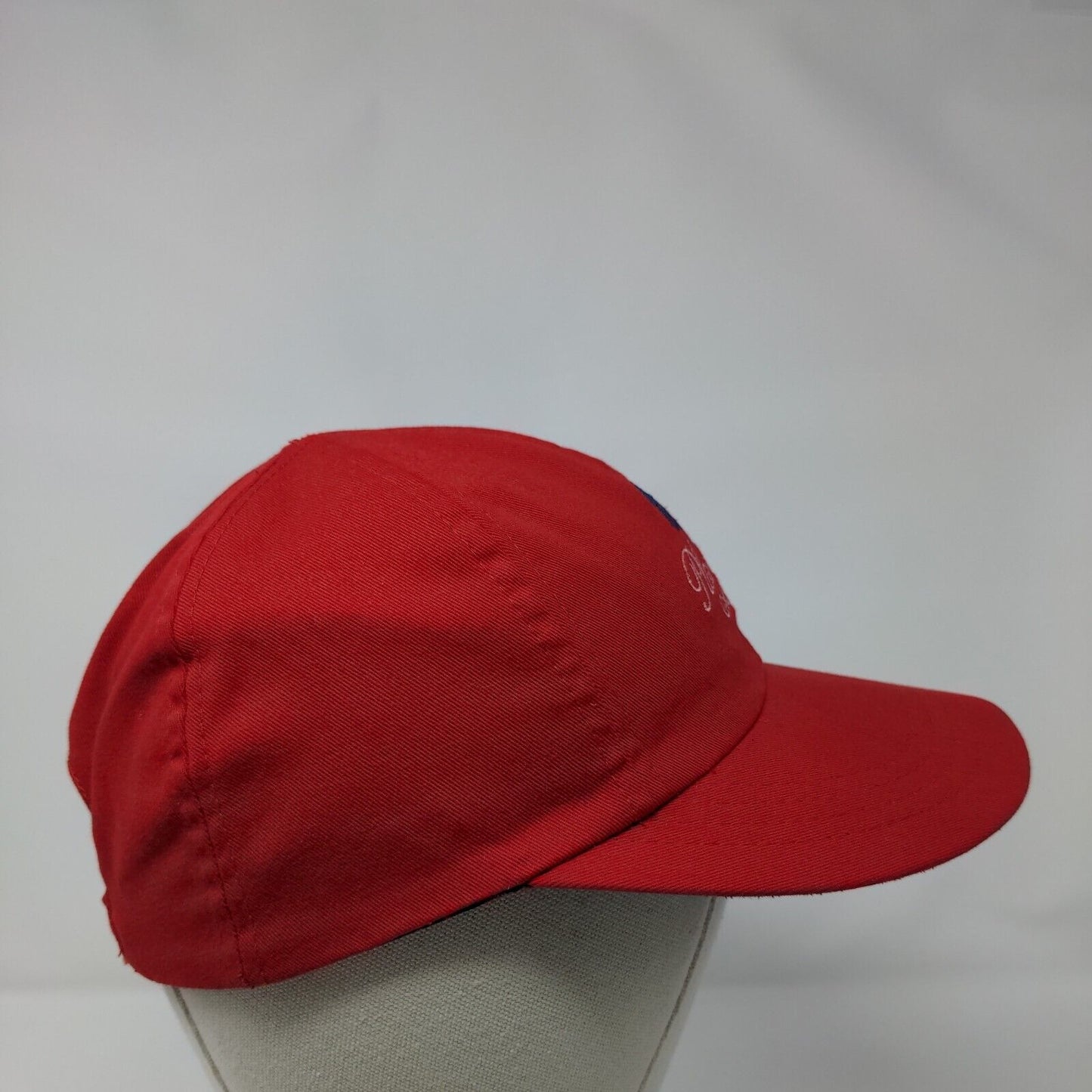 Plantation Golf Club Stretch Fitted Hat Red One Size Solid Embroidered