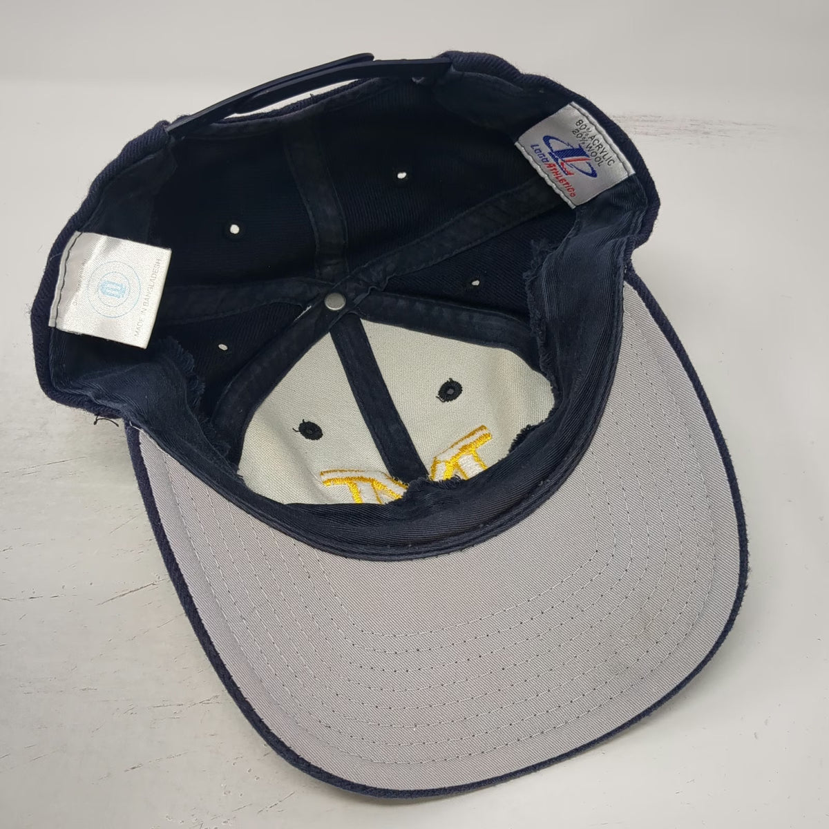 Michigan Wolverines NCAA Logo Athletic Snapback Blue One Size Gray Undervisor