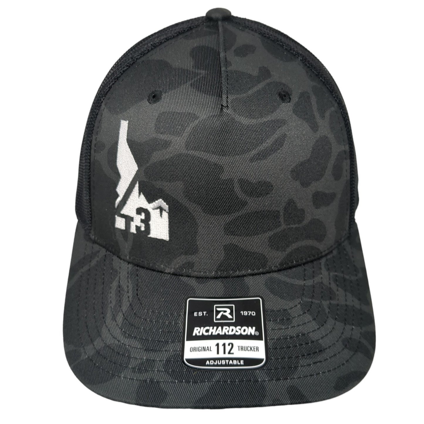 Idaho State Map Snapback Trucker Hat Multi One Size Camo Mesh Back