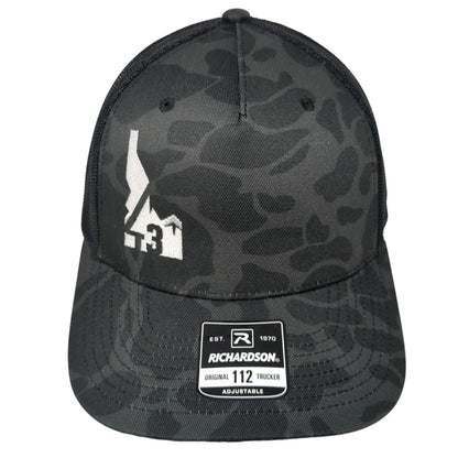 Idaho State Map Snapback Trucker Hat Multi One Size Camo Mesh Back
