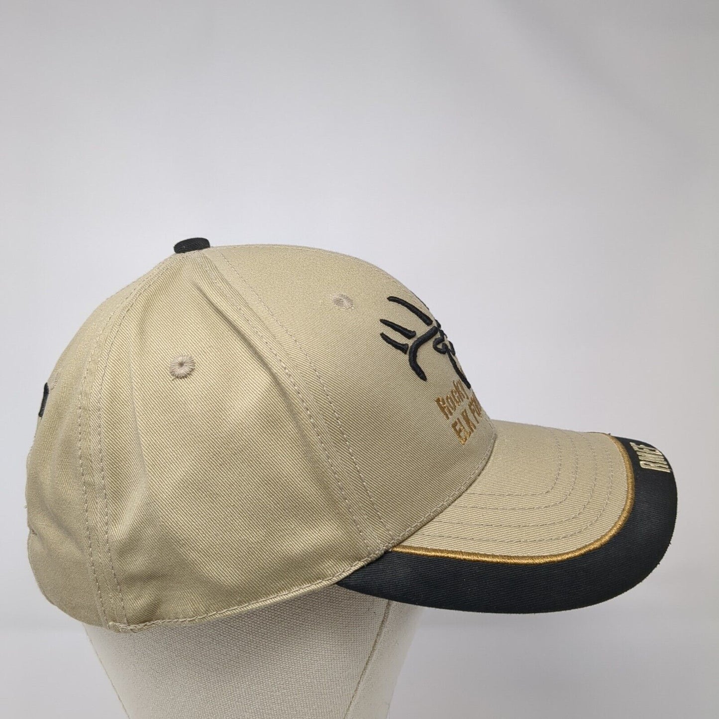 Rocky Mountain Elk Foundation Committee Slideback Hat Tan OS Adjustable Cotton