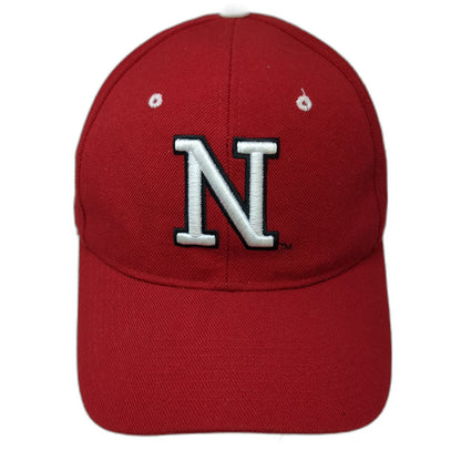 Nebraska Cornhuskers NCAA Zephyr Cap Red 7 3/8 Fitted Gray Underbill Wool Hat