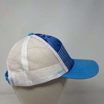 O'rageous Snapback Trucker Hat Blue One Size Adjustable Mesh Back Camo Blank