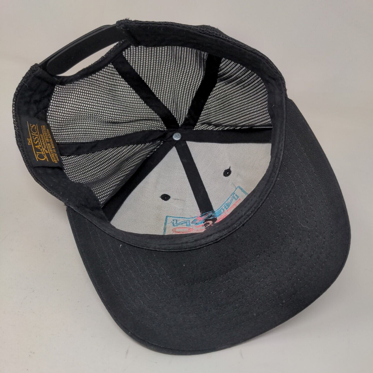 Yupoong Men's Snapback Mesh Back Hat Black Neon Taco Lake of the Ozarks Logo