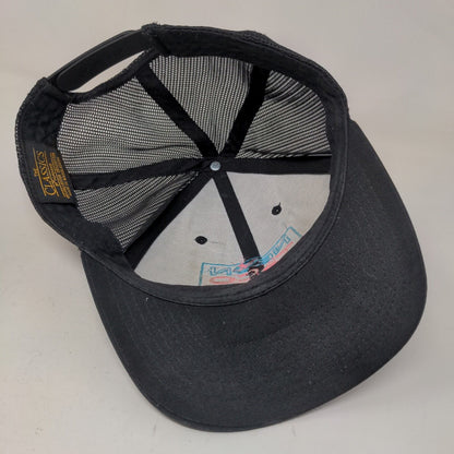 Yupoong Men's Snapback Mesh Back Hat Black Neon Taco Lake of the Ozarks Logo
