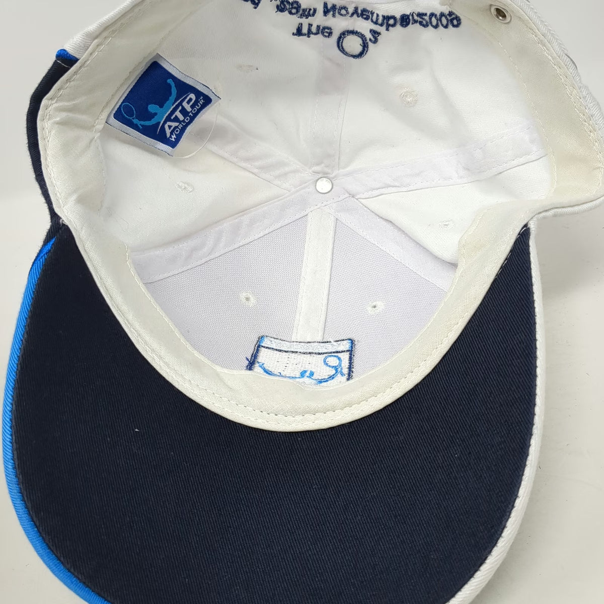 ATP World Tour Baseball Cap White Blue One Size The O2 2009 Tennis Finals Hat