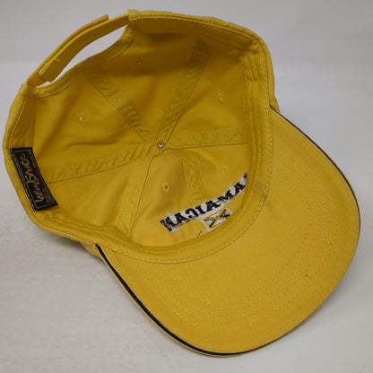 KC Caps Jamaican Bobsled Team Autographed Yellow Baseball Cap OSFM Signed Hat