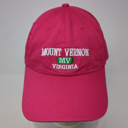 Mount Vernon Virginia Slideback Hat Pink One Size Prairie Mountain