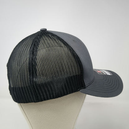 Richardson Trucker Hat Gray One Size 360 Ranch Boar Logo Mesh Snapback 112