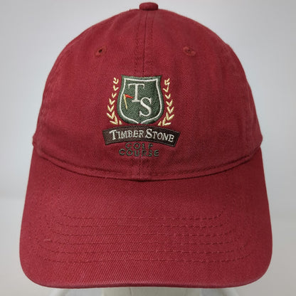 Legendary Baseball Cap Red One Size Timber Stone Golf Course Hat Slideback