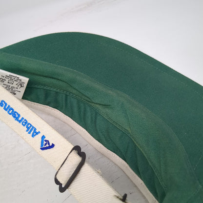 Nike Visor Beige Golf Tour Albertsons Logo Embroidery Cotton Hat Vintage
