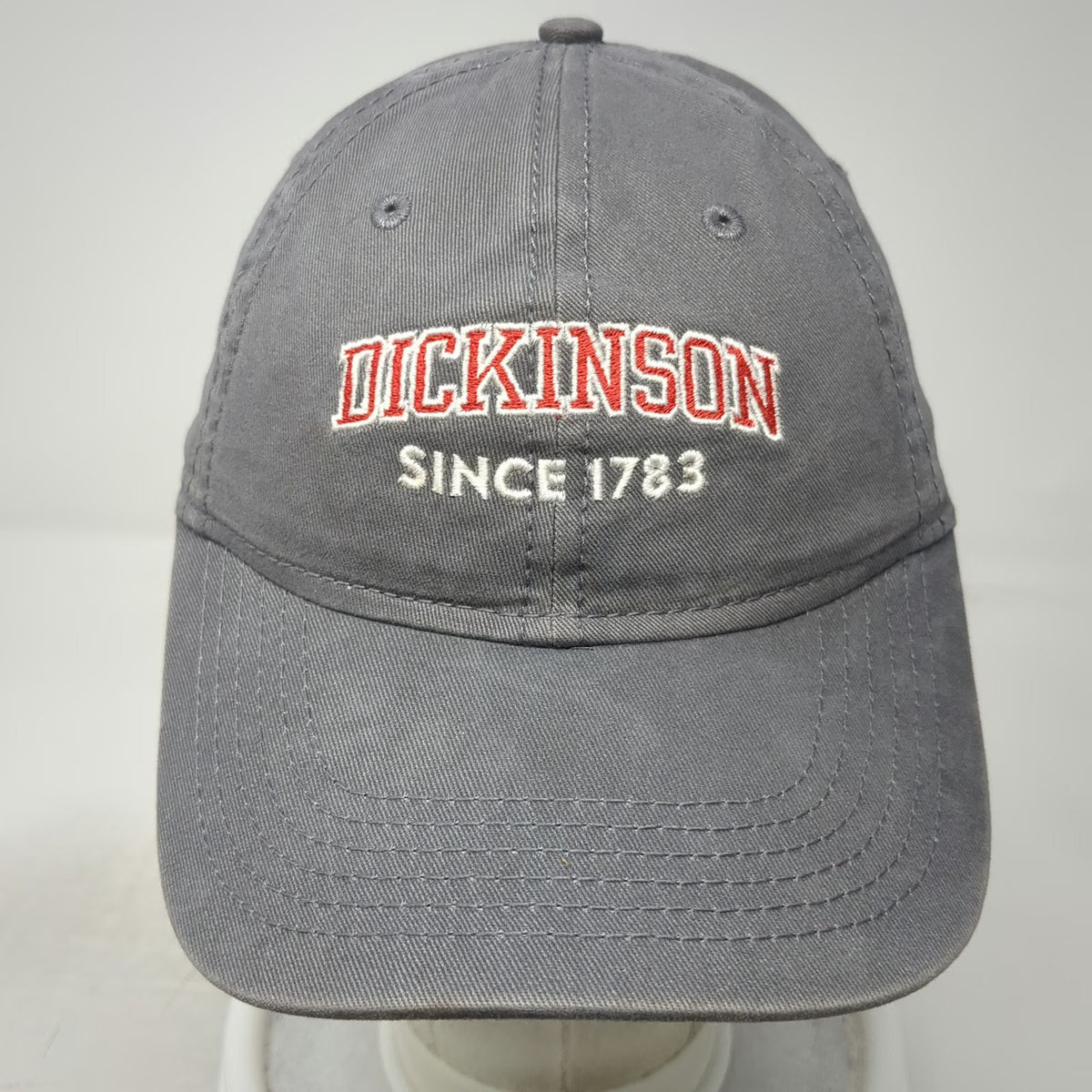 Sportsman Baseball Cap Gray One Size Dickinson Since 1783 Cotton Slideback Hat