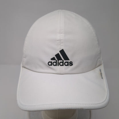 Adidas Aeroready Strapback Hat White One Size Adjustable 3 Stripes