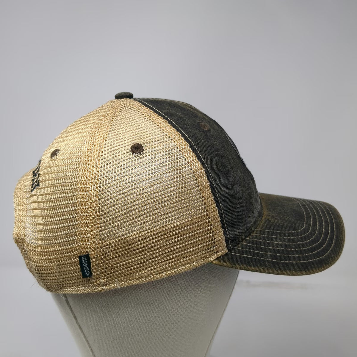 Legacy Trucker Hat Black Beige One Size Mesh Green Underbrim Guardian Snapback