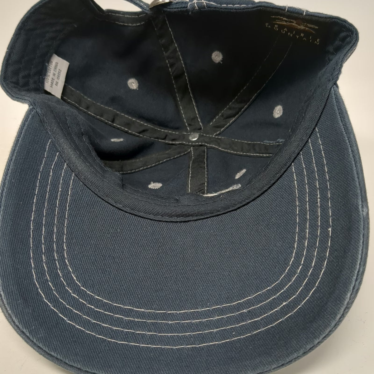 Prairie Mountain Baseball Cap Blue One Size Yellowstone National Park Hat Bear