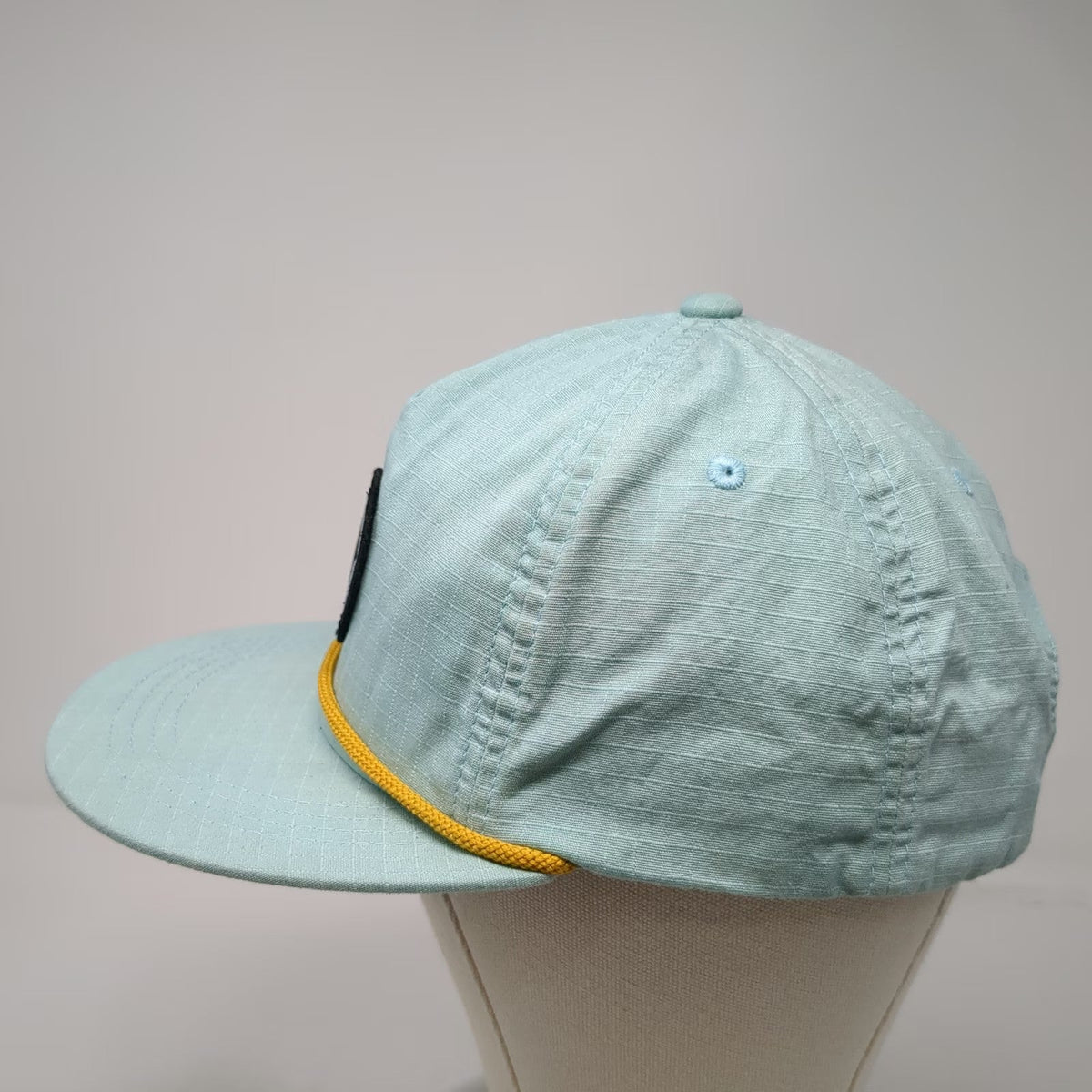 Obermeyer 5 Panel Blue One Size Snapback Rope Topographic Patch Outdoor Hat