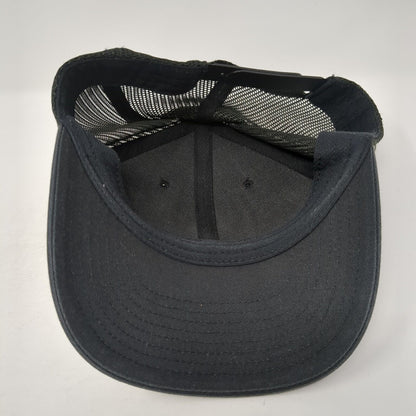 Columbia Patch Snapback Trucker Hat Black One Size Mesh Back 6 Panel
