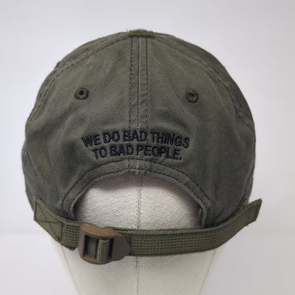 USA Flag Slideback Baseball Cap Brown One Size Adjustable Embroidered Patriotic