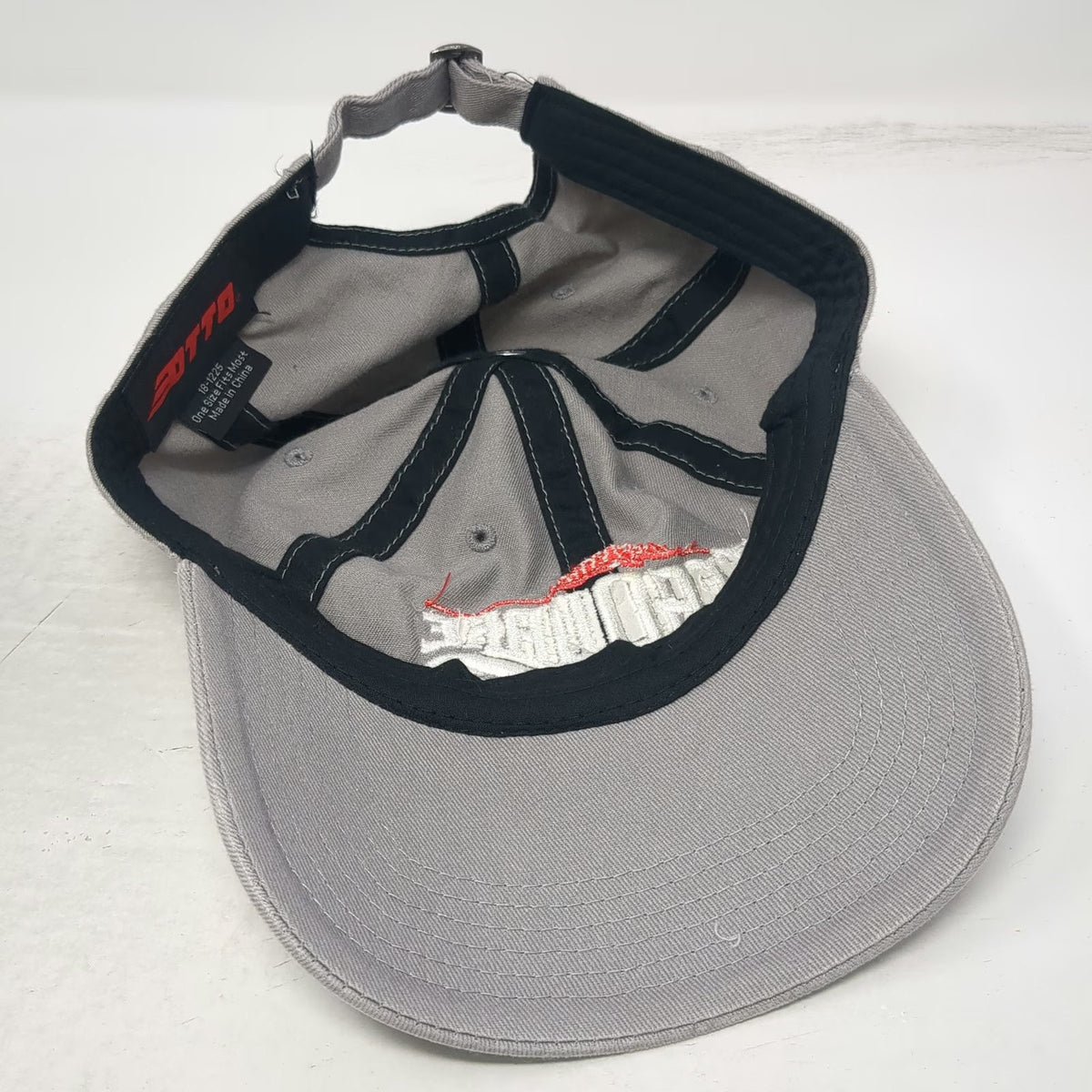 OTTO Baseball Cap Gray One Size SeaQuake Brewing Slideback Cotton Logo hat