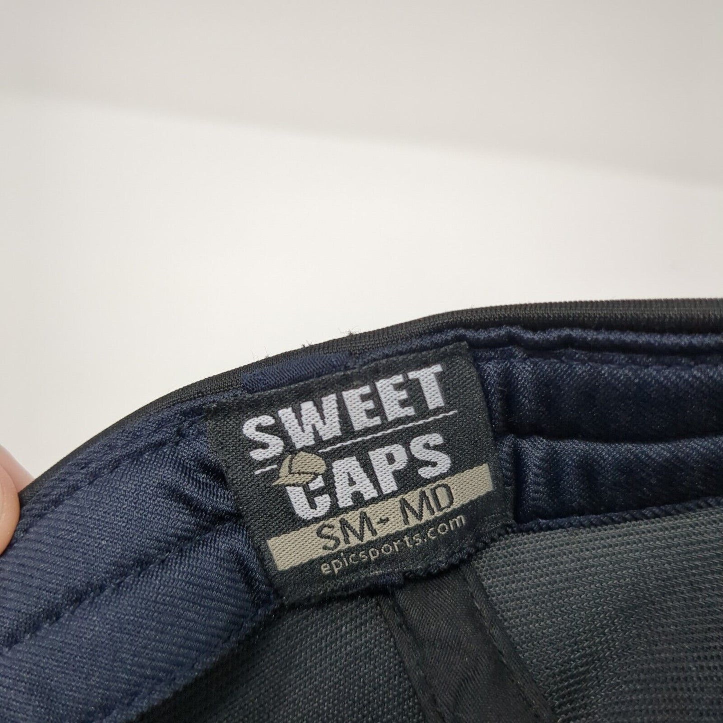 The Rooftop Bar Fitted Hat Black S/M Embroidered Patriotic 6 Panel Sweet Caps