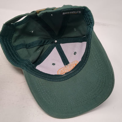 Russell's Reserve Baseball Cap Green One Size Tree Logo Slideback Cotton Hat