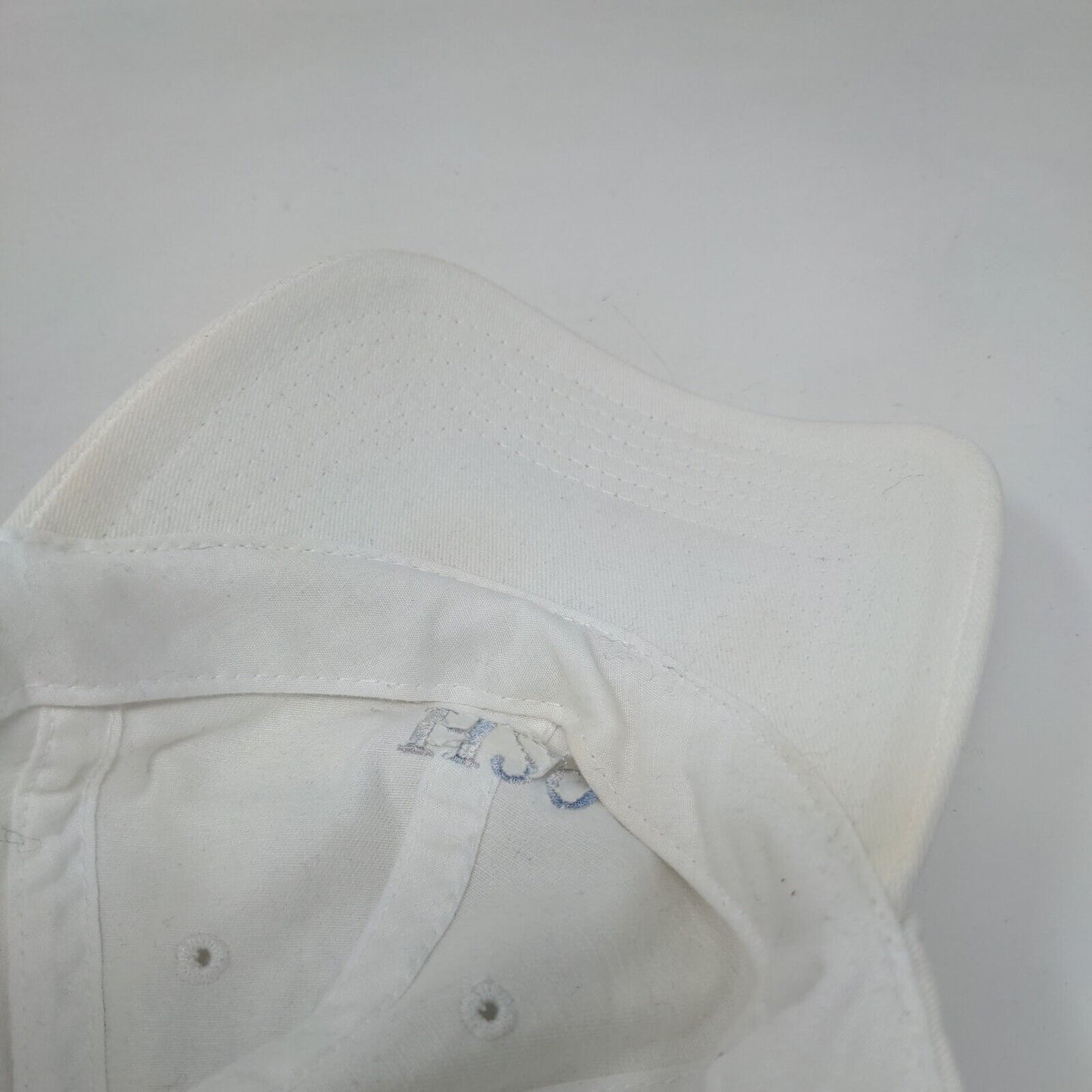H20 Slideback Hat White One Size Adjustable Embroidered Vented Holes BIG X