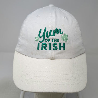 Baileys Baseball Cap White One Size Yum of the Irish Shamrock Slideback Hat