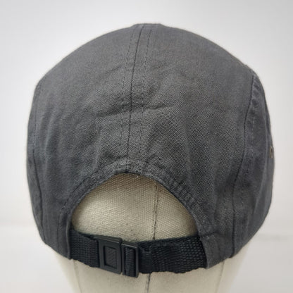 Big Accessories 5 Panel Gray One Size Frayed Fish Patch Slideback Hat Fishing
