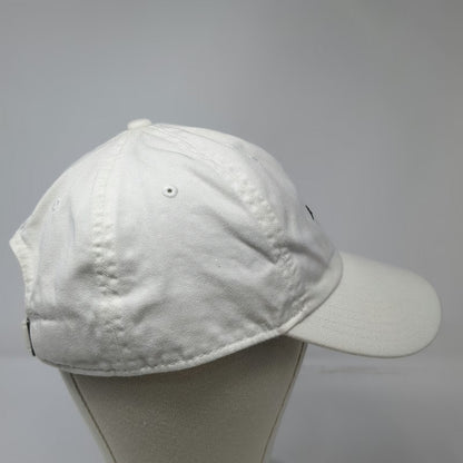 Nike Baseball Cap White One Size Just Do It Swoosh Logos Cotton Slideback Hat