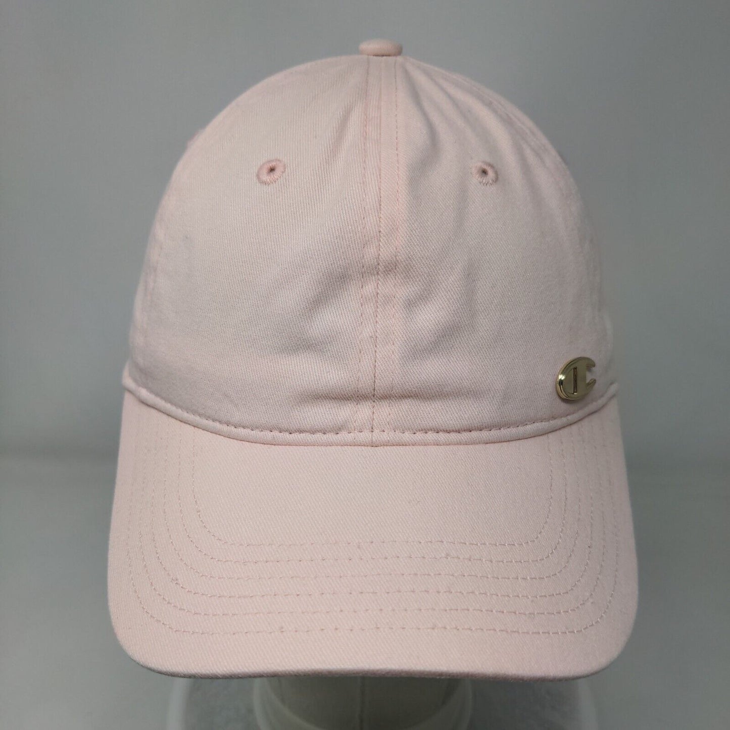 Champion C Logo Slideback Hat Pink One Size Embroidered Adjustable