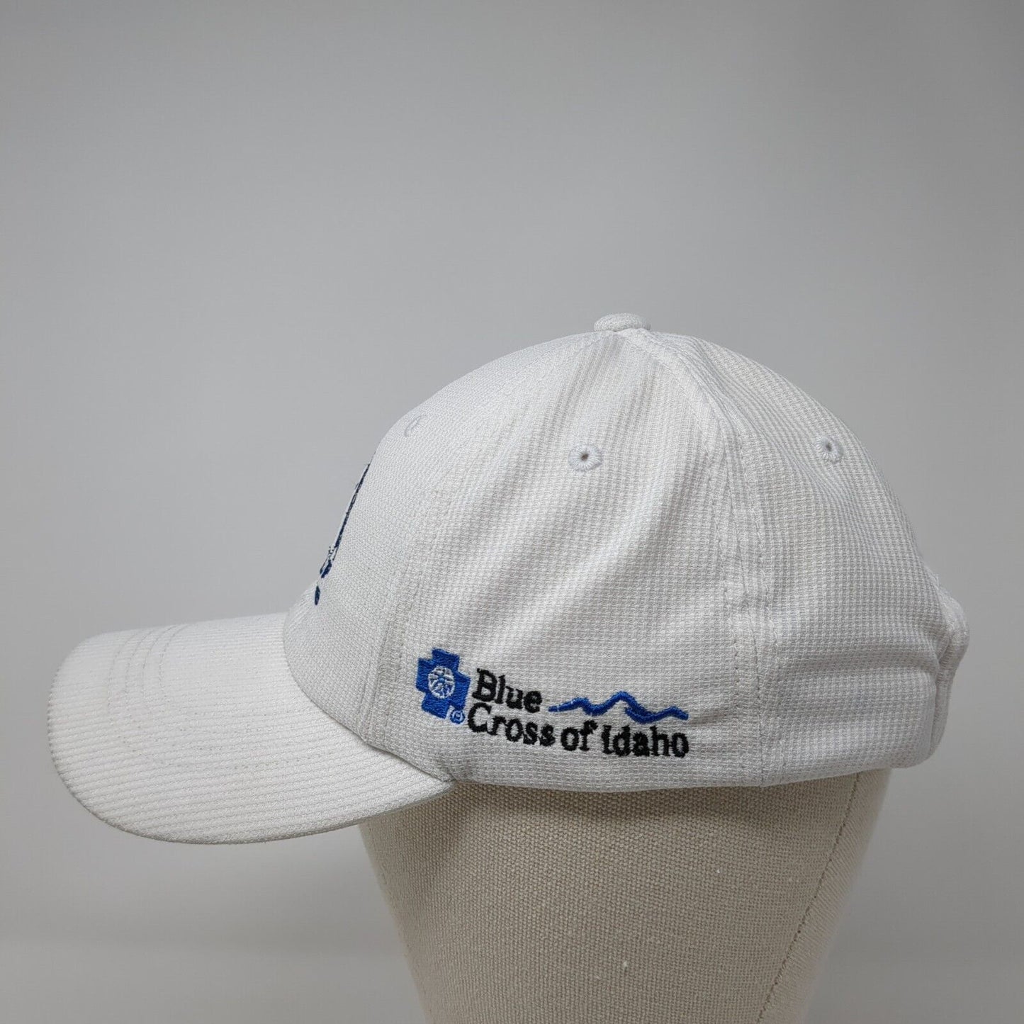 Linking Up Fore Kids Blue Cross of Idaho Strapback Hat White One Size Adjustable