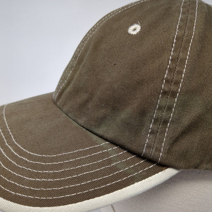 Port Authority Strapback Hat Brown One Size Adjustable 6 Panel Blank