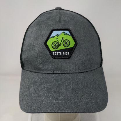 Costa Rica Bicycle Patch Snapback Trucker Hat Multi One Size Mesh Back