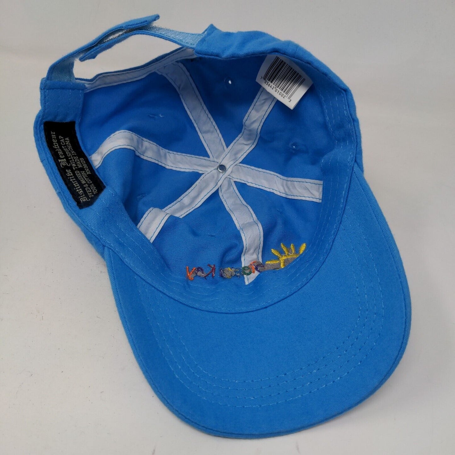 Distinctive Headwear Boy's Strapback Hat Blue Embroidered Siesta Key Logo Cotton