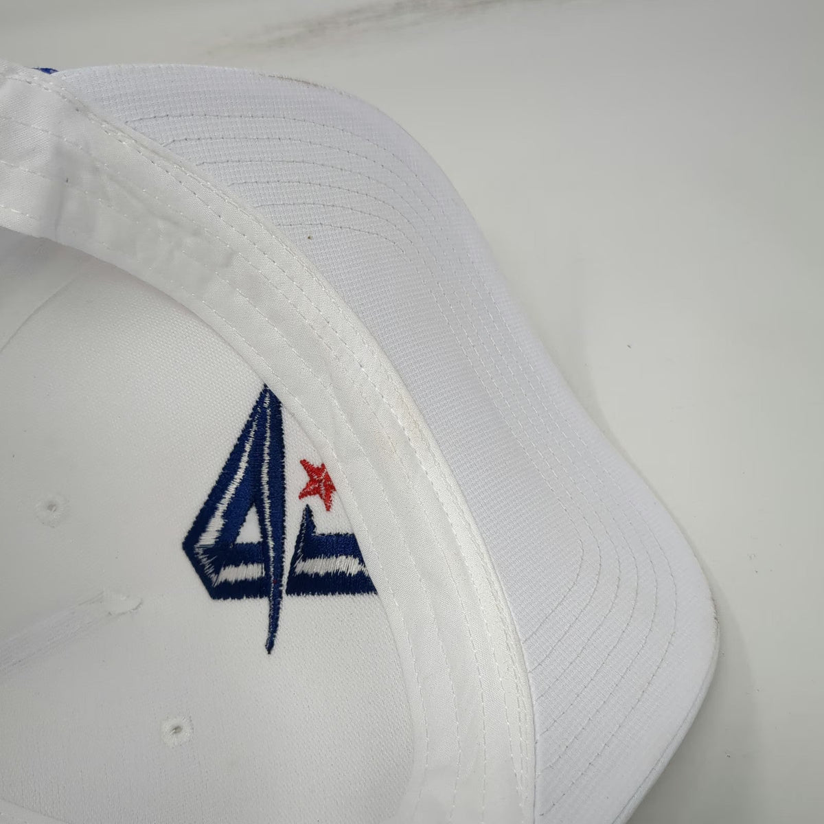 Cap America 5 Panel White One Size Hat Demo Day 10th Anniversary Rope Snapback