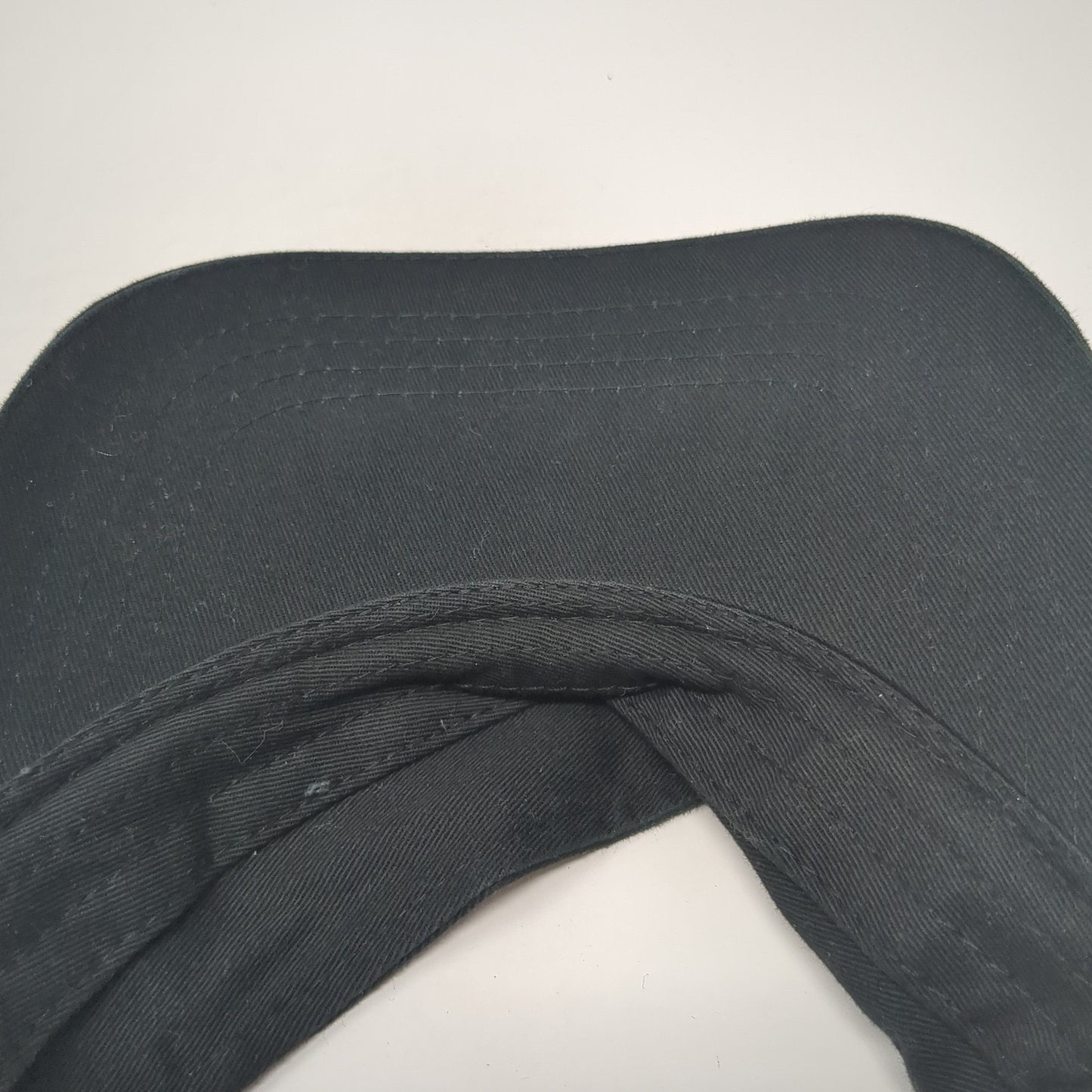 Sportsman Sun Visor Hat Black One Size Adjustable Strap Lightweight Blank