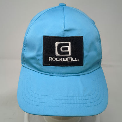 Rockwell 5 Panel Blue One Size Performance Snapback Patch Logo Hat Athletic