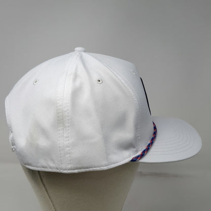 Cap America 5 Panel White One Size Hat Demo Day 10th Anniversary Rope Snapback