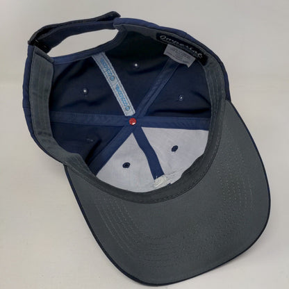 Imperial Coolcore Strapback Hat Blue OSFA Embroidered Tree 6 Panel