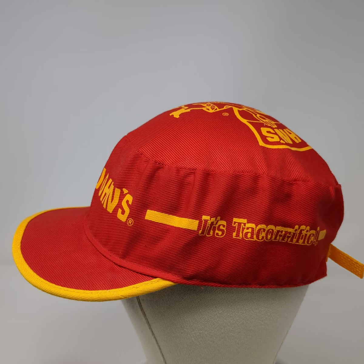 Kopy Kaps Taco John's Red Army Cap One Size Slideback It's Tacorrific Hat USA