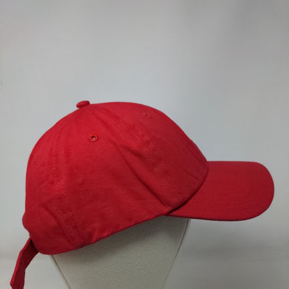Petty Slideback Hat Red OSFM Adjustable Embroidered 6 Panel Twill Cotton
