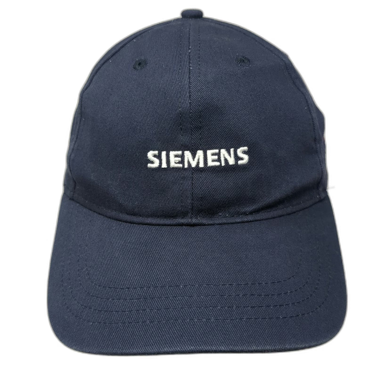 Quake City Caps Siemens Baseball Cap Blue One Size USA Flag Patch Slideback Hat