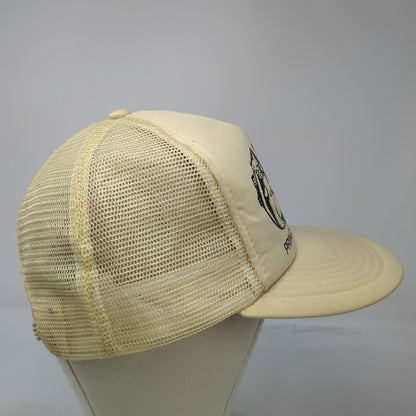 Mid West Fishing Tackle Prince Albert Sask Beige Trucker Hat One Size Snapback