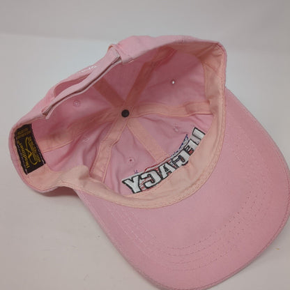 Legacy American Flag Strapback Hat Pink One Size Adjustable Headliner
